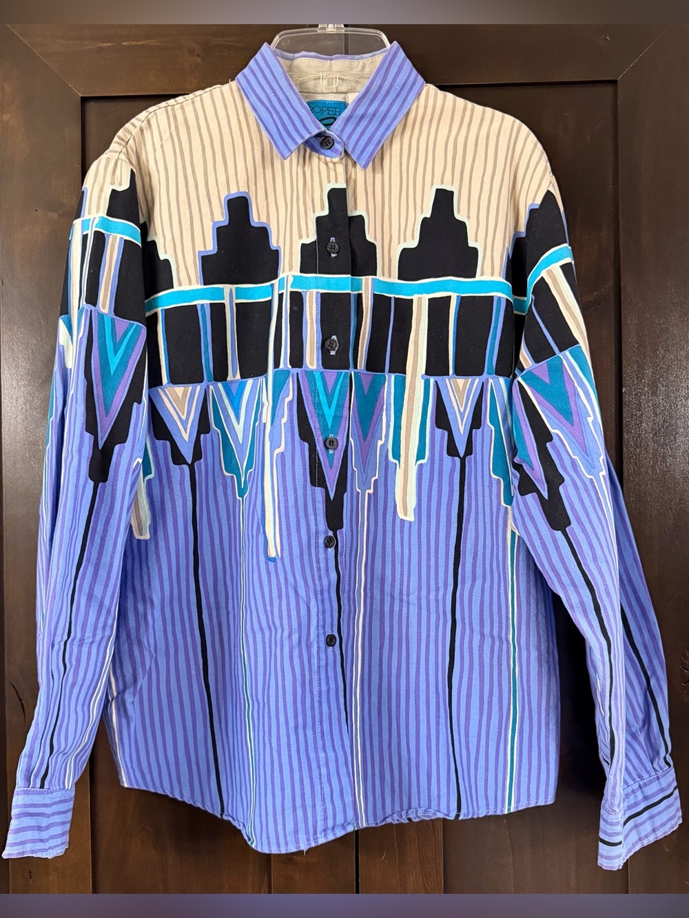 Vintage 80โs Roper Western Button Down Shirt Sz M